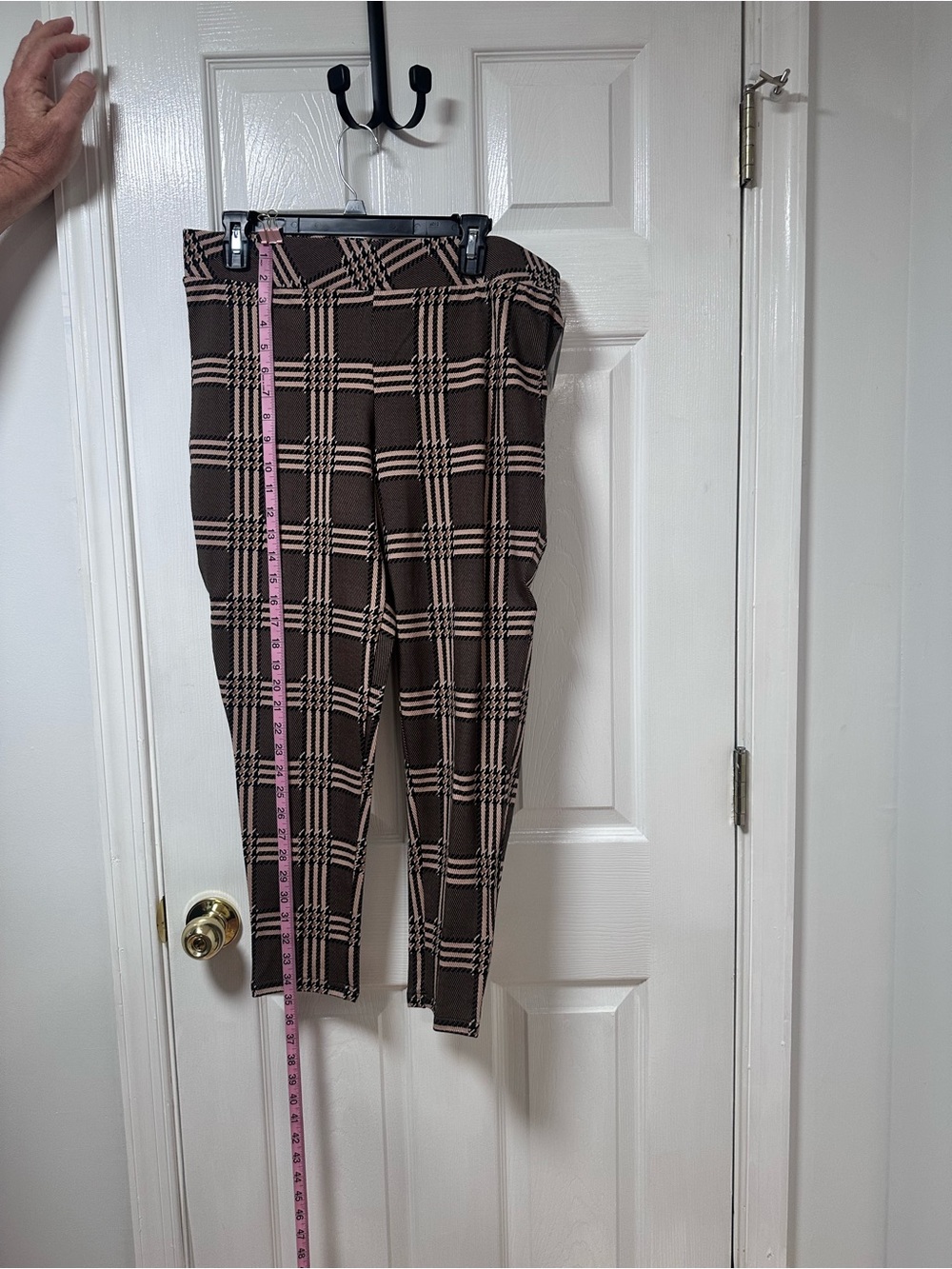torrid Brown & Cream Plaid High-Rise Leggings